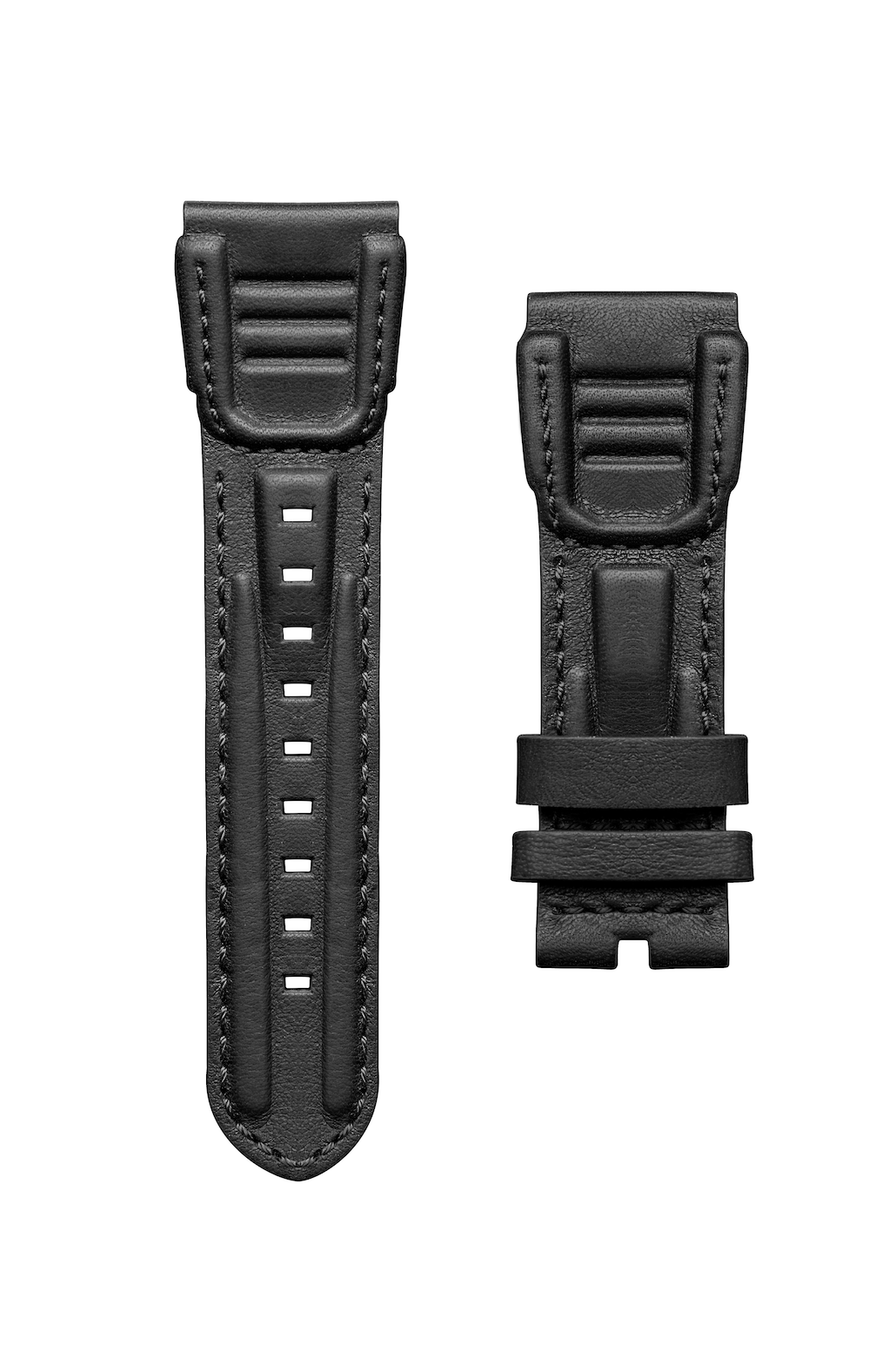 STRAP, leather, Black with padding (S2/01)