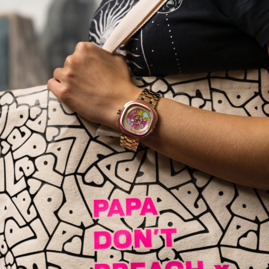 Papa Don’t Preach Silver Leopard - SEVENFRIDAY AustraliaC1/01