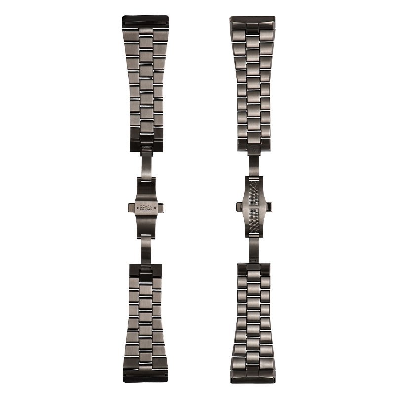 PVD GUN METAL STAINLESS STEEL BRACELET - SEVENFRIDAY AustraliaSF-METALSTRAP-002