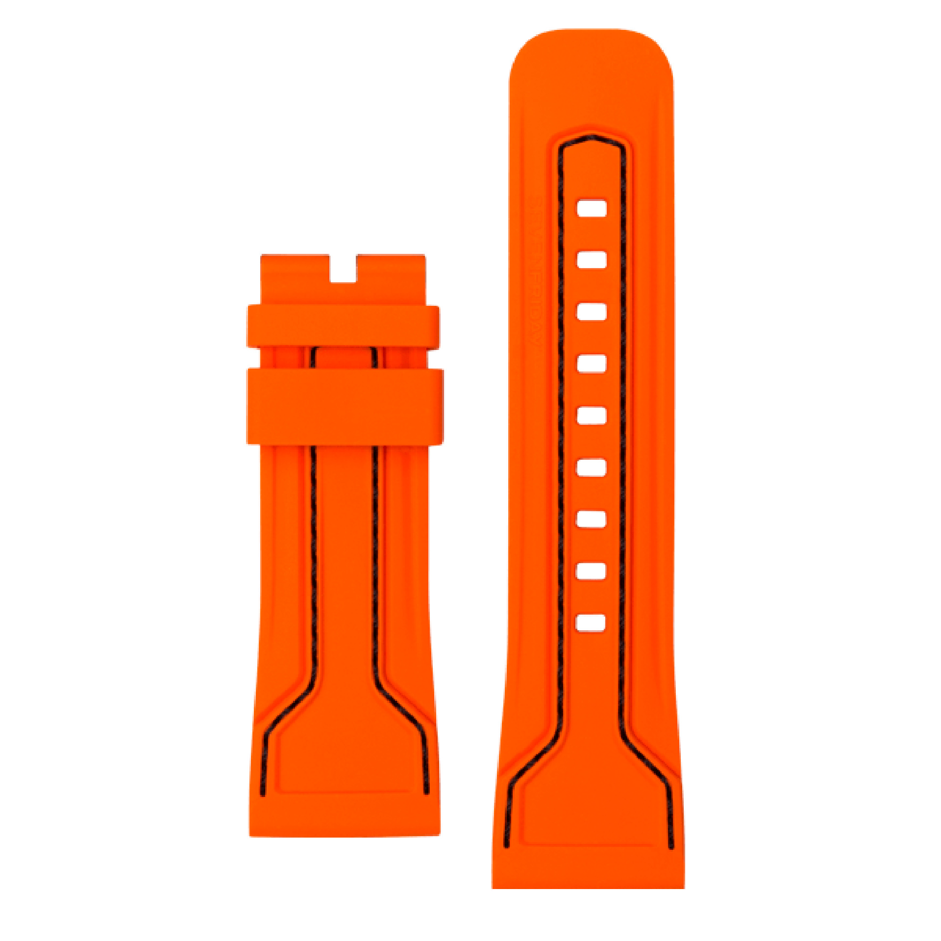 STRAP, Silicone, orange - SEVENFRIDAY Australia SF-STRAP-056