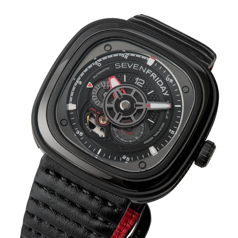 P3C/02 RACER III with Leather Strap - SEVENFRIDAY Australia SF-P3C/02L1