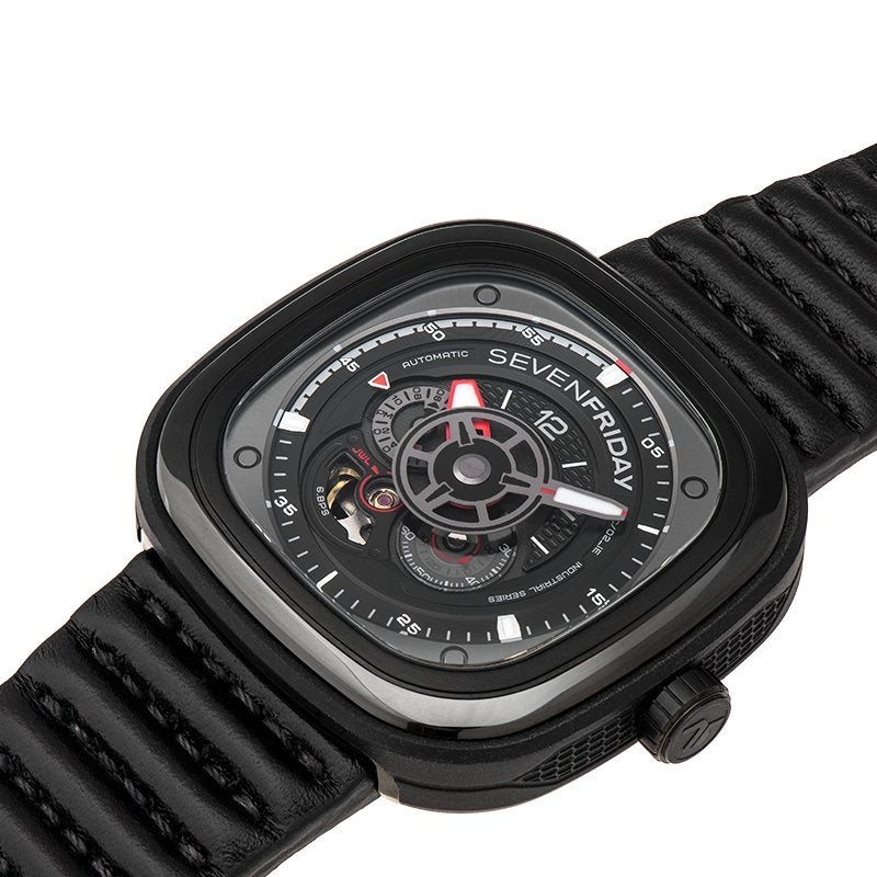 P3C/02 RACER III with Leather Strap - SEVENFRIDAY Australia SF-P3C/02L1