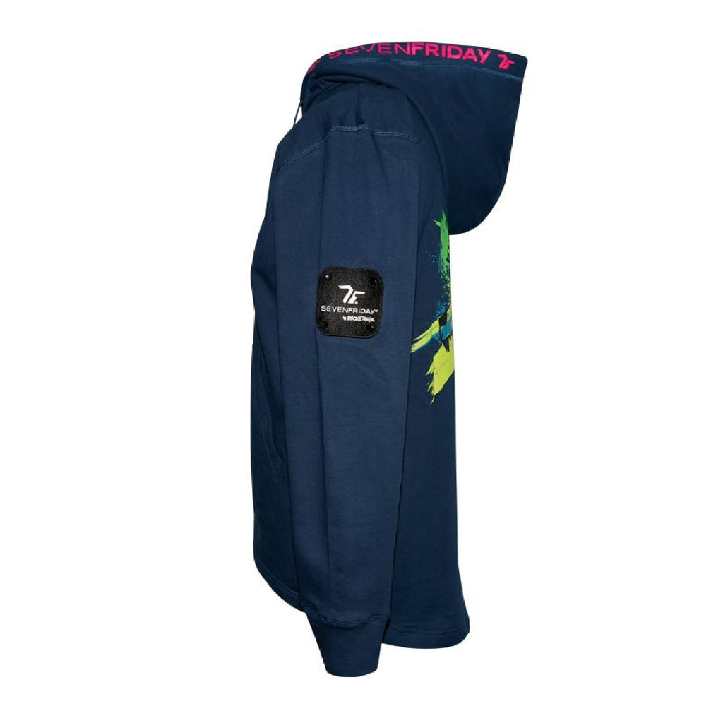 PUNK PANDA BY ROCKETBYZ Hoodie Petrol Blue - SEVENFRIDAY Australia SF-H1G/01-I