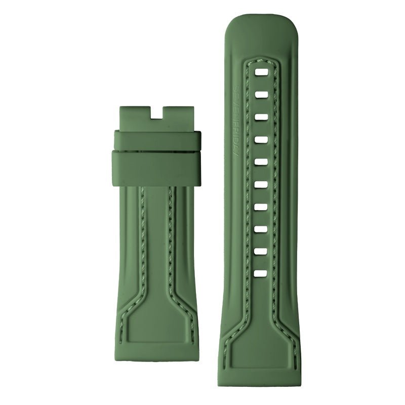 Silicone, Green with Green stitching - SEVENFRIDAY AustraliaSF-STRAP-143