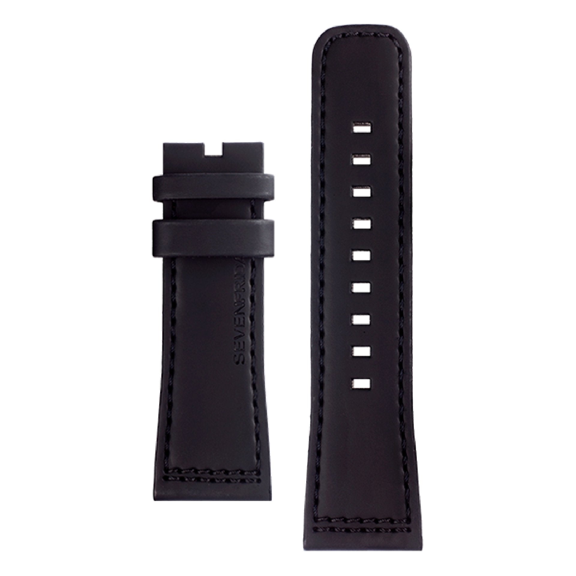 STRAP, Leather, Black with black stitching (Q1/01) - SEVENFRIDAY Australia SF-STRAP-047