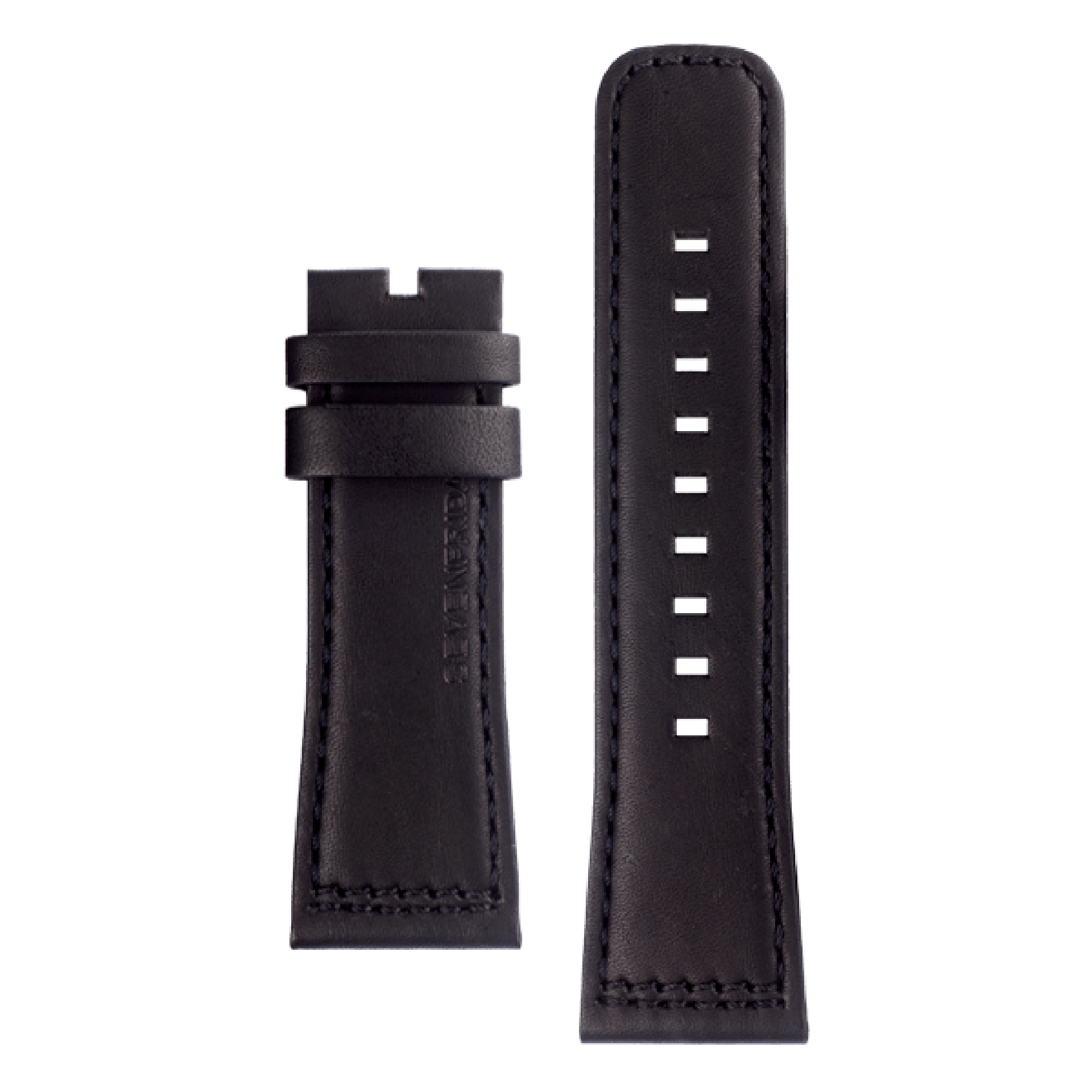 STRAP, Leather, Black with black stitcing (Q3/01) - SEVENFRIDAY Australia SF-STRAP-048